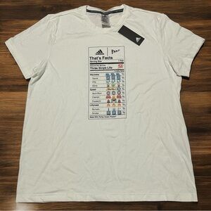 Adidas x Parley For The Oceans Graphic T-shirt Football Futbol American White XL